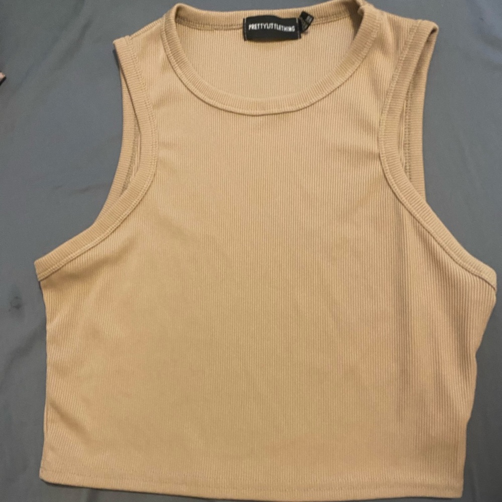 PLT Tan crop top